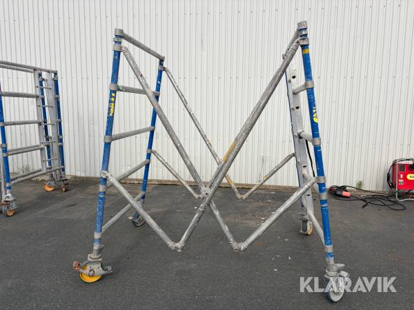 VX-sektion Instant Zip-up 1,30x2,5m, spann 400, med hjul