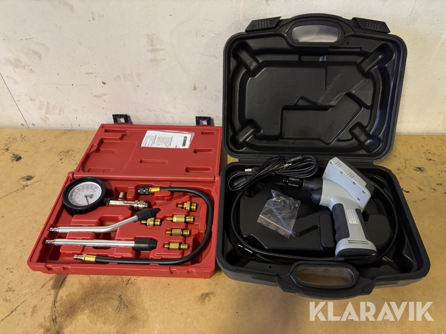 Inspektionskamera & kompressionstestare RND & Biltema 2st delar