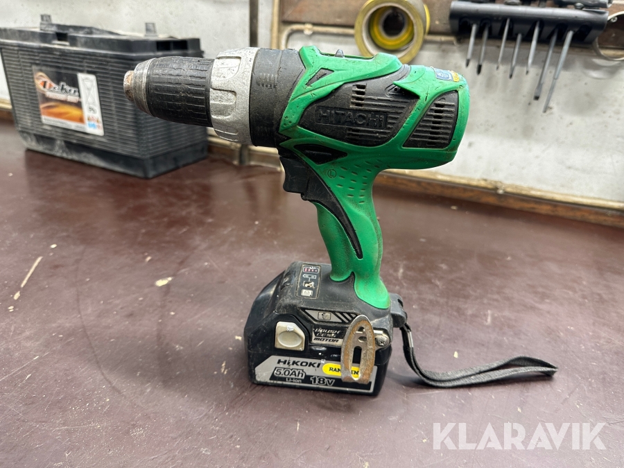 Borrskruvdragare batteri Hitachi DS 18DBL, Svalöv, Klaravik