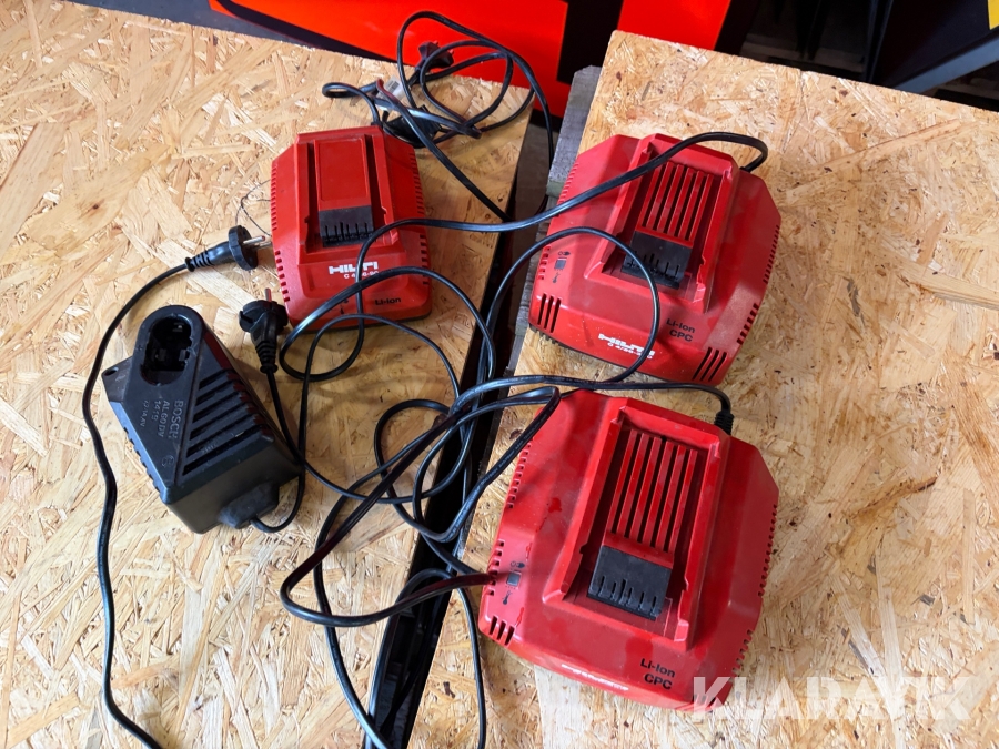 Laddare Hilti / Bosch 4 st