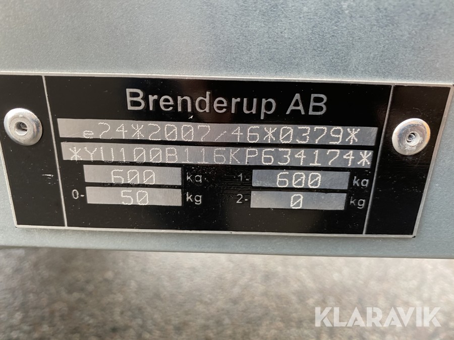 Personbilssläp Brenderup ES200
