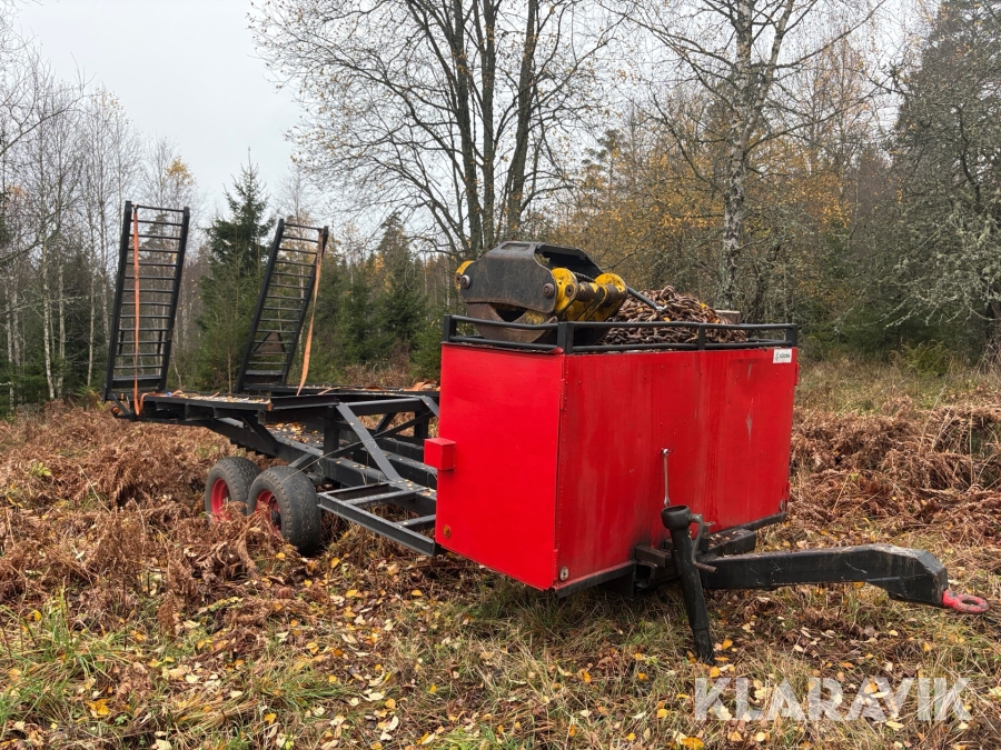 Transportvagn till skogsmaskin