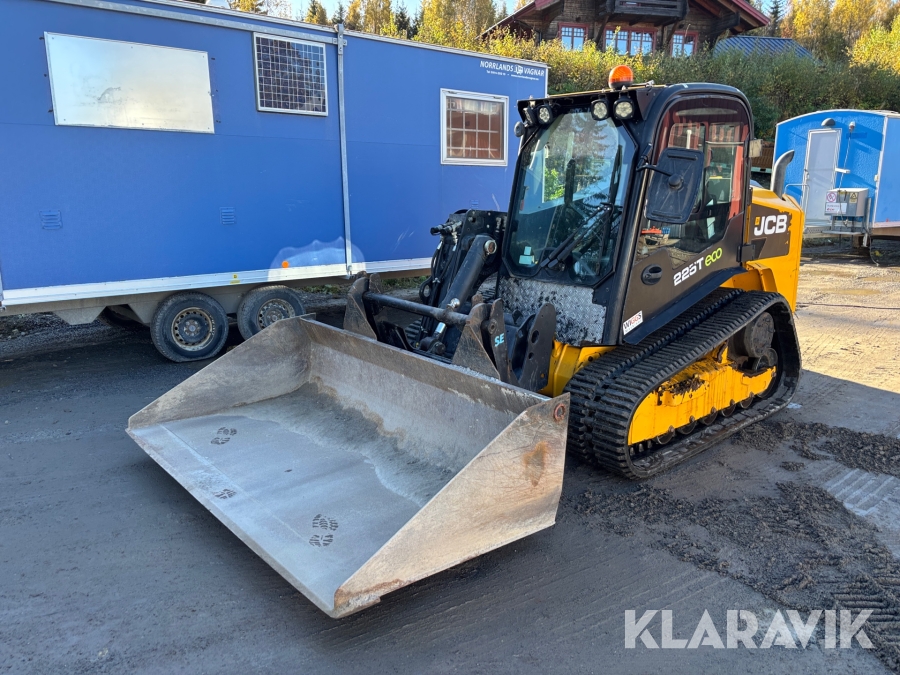 Kompaktlastare JCB 225T T4 Eco med skopa