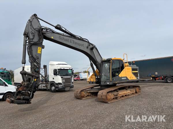 Grävmaskin Volvo EC 250 EL med tiltrotator och GPS