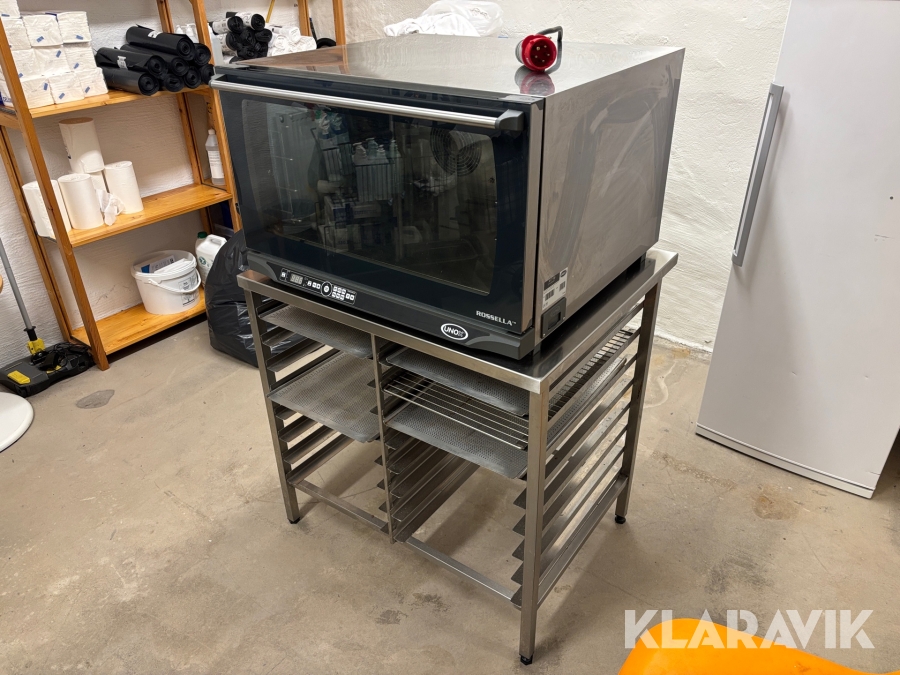 Varmluftsugn UNOX XFT190 Rossella med bänk