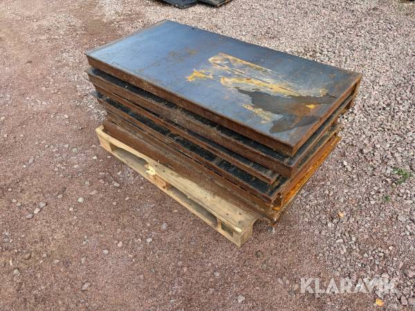 Stålplattor 1250x605x70 7st