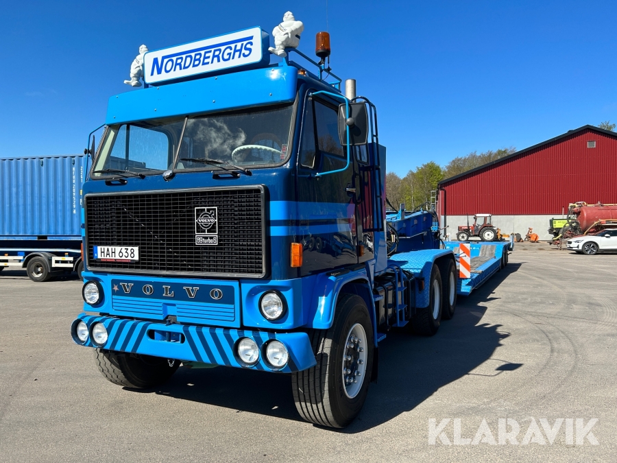 Lastbil Volvo G89-35 6X4 med maskintrailer