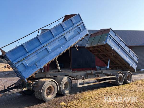 Spannmålsvagn med dubbelflak