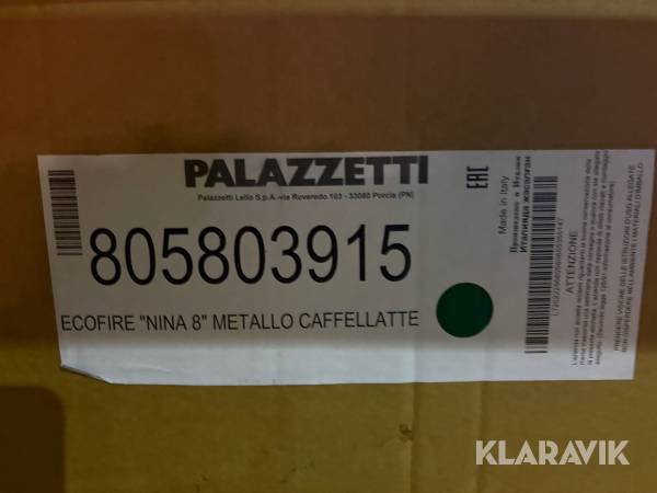 Pelletskamin 1 st luft/luft Palazzetti Nina 8 Metallo Caffelatte