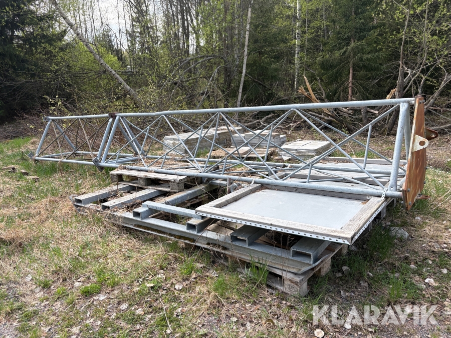 Fackverksmast med släde 6,3m