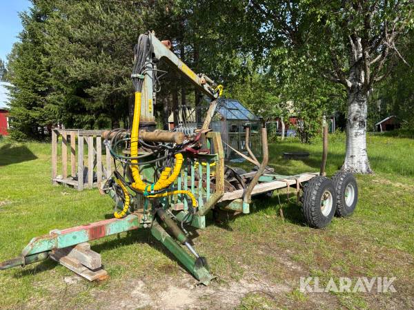 Timmervagn Nordfarm 538 med kran
