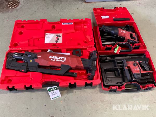 Bultpistol, tigersåg, borrhammare Hilti