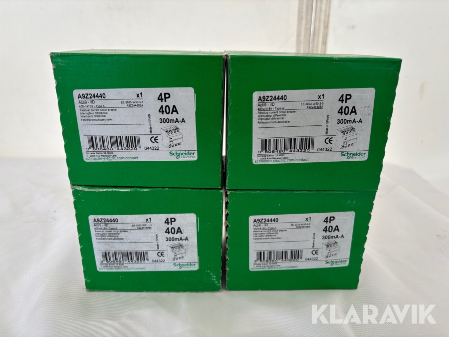 Jordfelsbrytare Schneider 40A