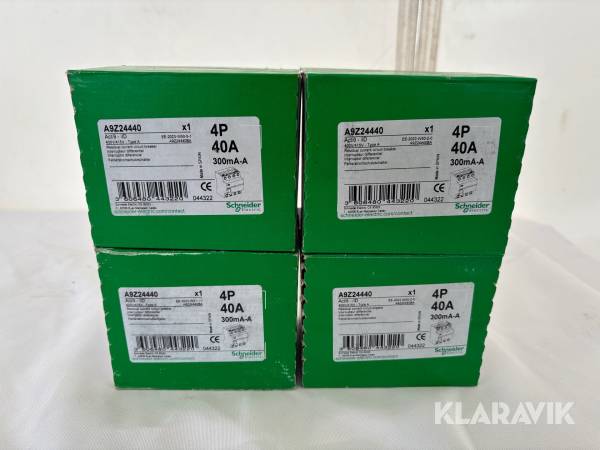 Jordfelsbrytare Schneider 40A