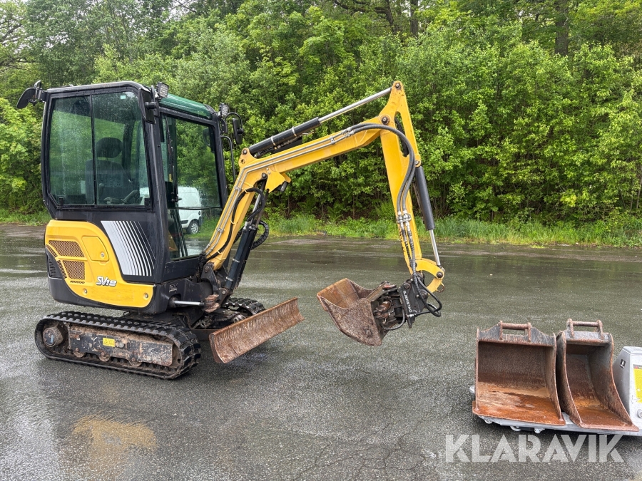 Grävmaskin Yanmar SV18 med 3 st skopor
