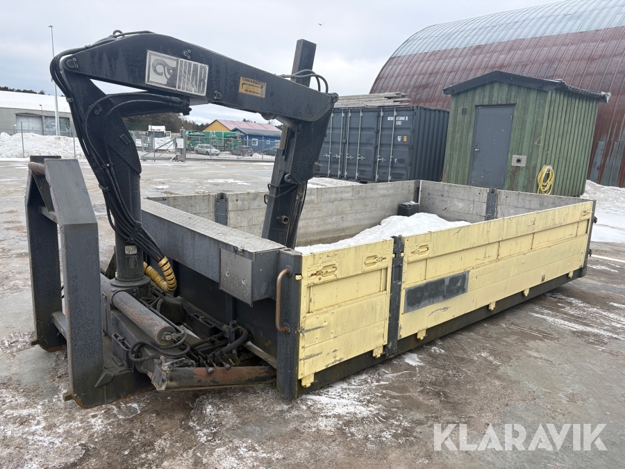 Kranflak på växlarram Hiab 650