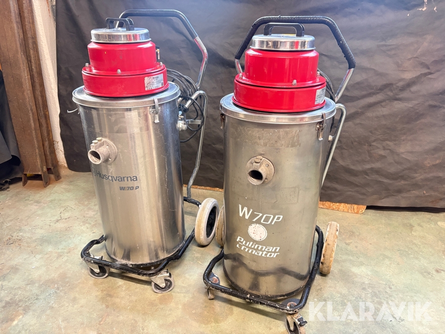 Våtsug Husqvarna / Pullman Ermator W70P 2 st
