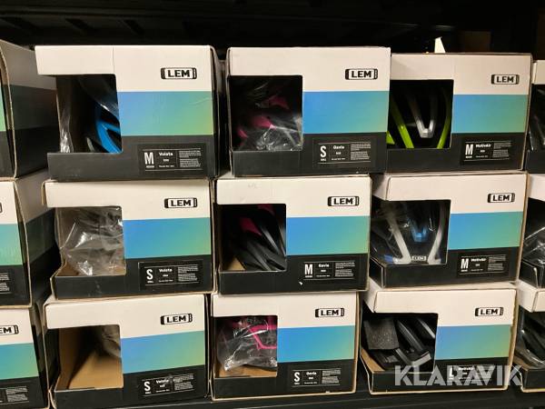 Stort parti cykelhjälmar LEM 41st