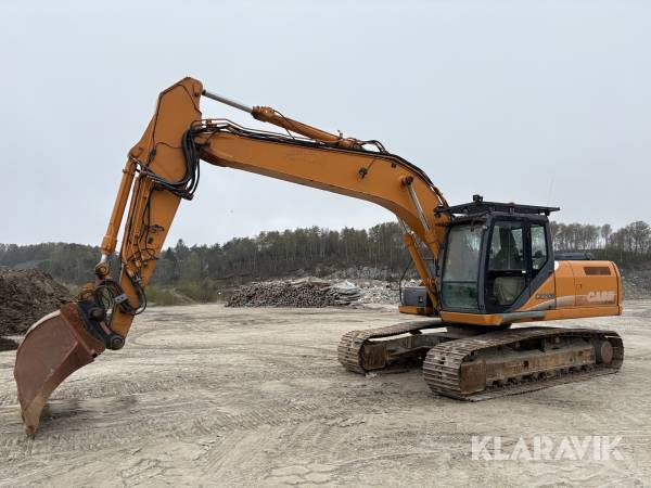 Grävmaskin Case CX210B Oilquick fäste S70