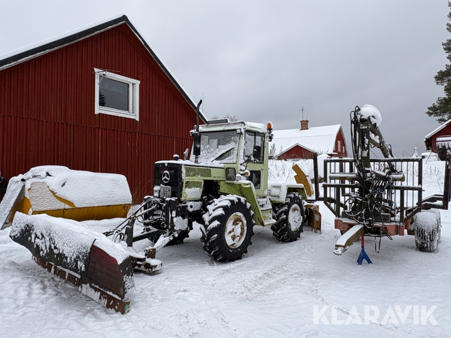 Traktor Mercedes-Benz MB Trac 800 med redskap