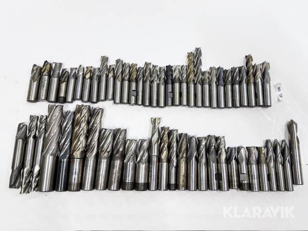 Parti med fräsar, Ø16-30mm, 2- och 4-skäriga, HSS/HSS-E Mastercut, YG-1 mfl.