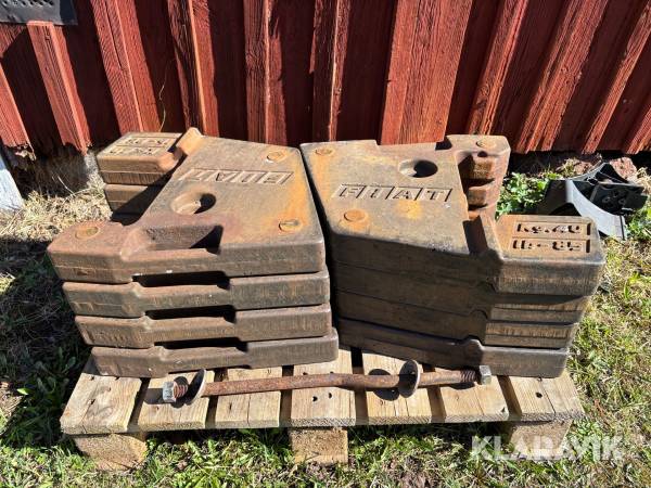 Frontvikter Fiat 40kg 8st