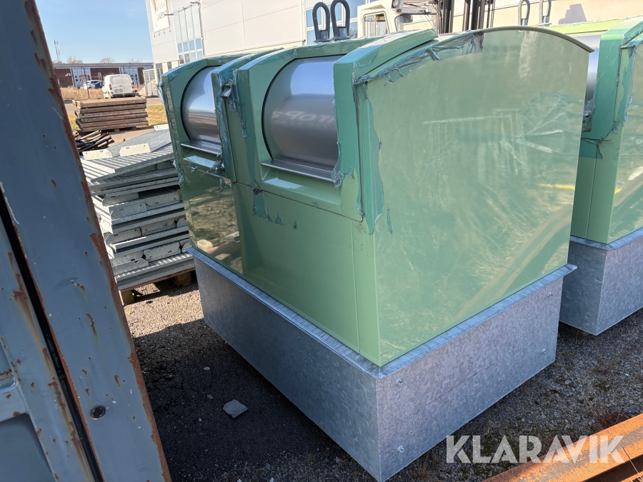 Bottentömmande avfallsbehållare Metro Semi 3000