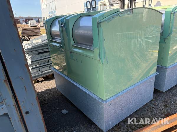 Bottentömmande avfallsbehållare Metro Semi 3000