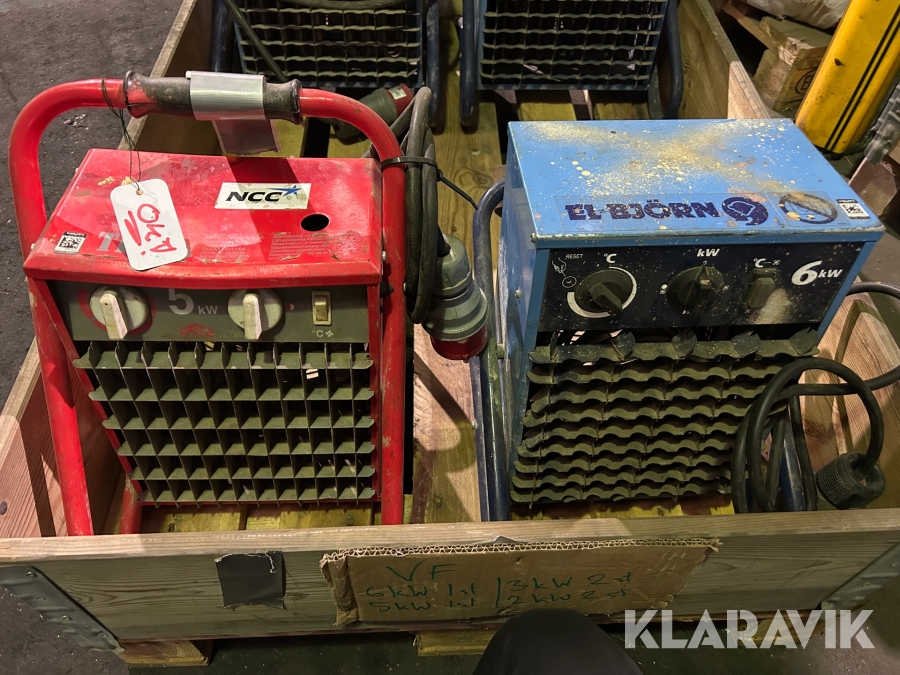 Värmefläktar El-Björn / Frico 2 st