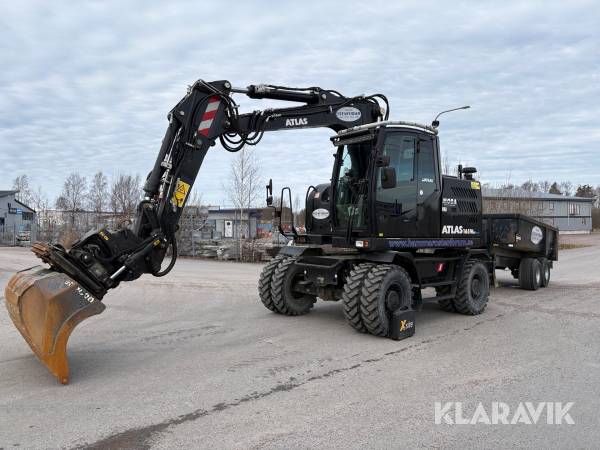 Grävmaskin Atlas 165W SR med Schaktflak