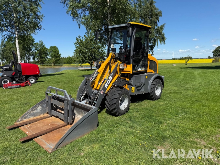 Hjullastare Everun R08 Pro med redskap