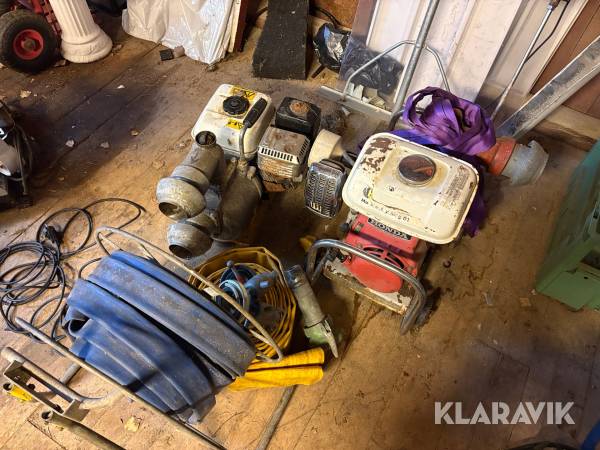 Pumpar Honda WB30X & G50 med pumphus och slang