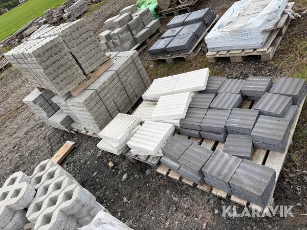 Superplatta St Eriks Sinus naturgrå 350x350x60-65 mm