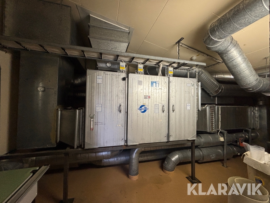Ventilationsaggregat Velco VKAG-10 1m3/S 3kW Till / Frånluft