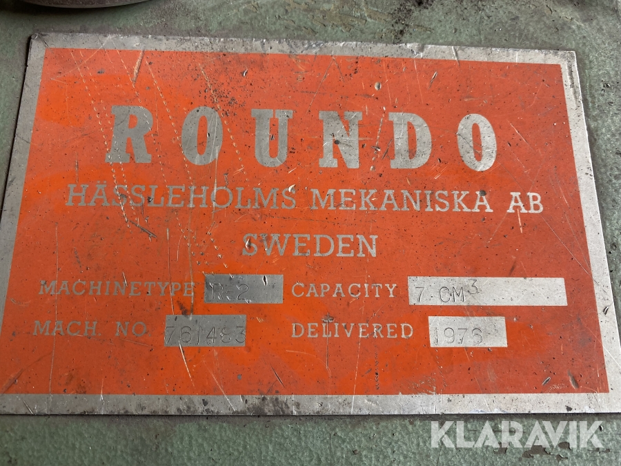 Roundo R2 Ringvals Roundo R2, Kungsör, Klaravik auktioner