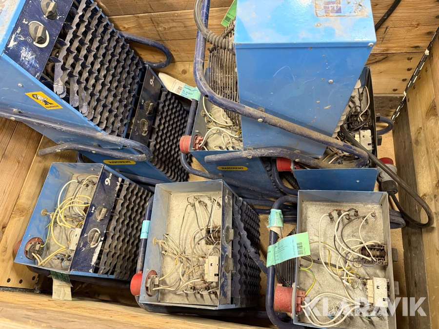 Värmefläktar El-Björn 9KW 11 st