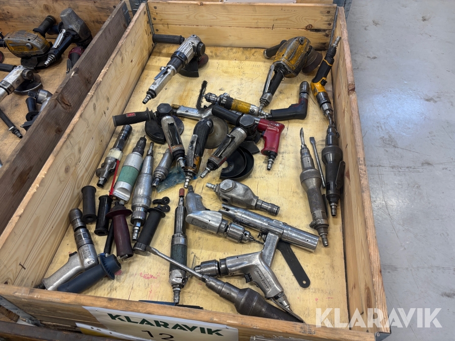 Blandpall med tryckluftsverktyg