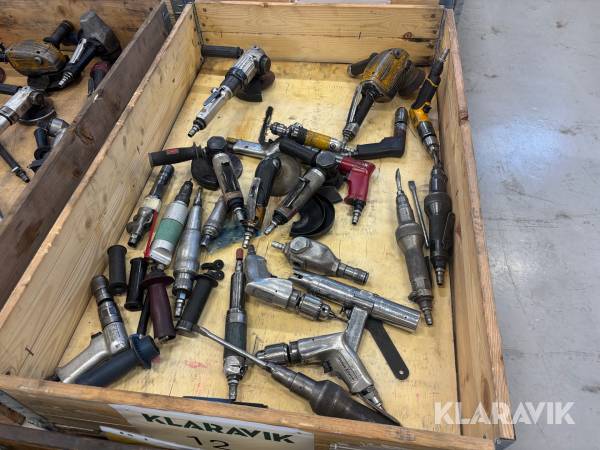 Blandpall med tryckluftsverktyg