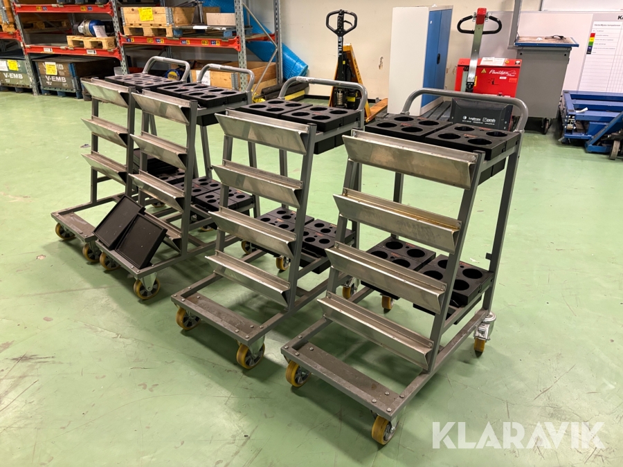 Vagnar med HSK hållare hsk100/63 4 st