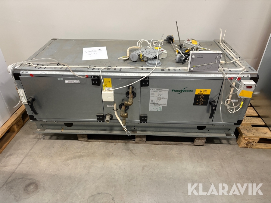 Tilluftsaggregat Ventilation Fläktwoods EUGA-11-180-8-1-1-1-0