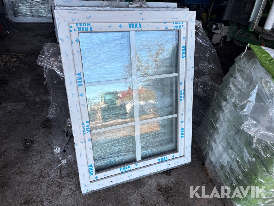 Fönster Inåtgående 3 -glas aluminium Veka 1420x1150mm VH 3st
