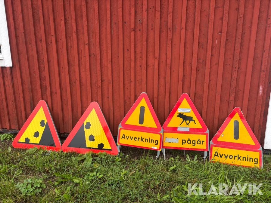 Vägskyltar Plast & Plåt Vägmärken AB 5st