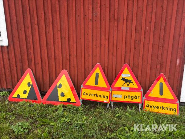 Vägskyltar Plast & Plåt Vägmärken AB 5st