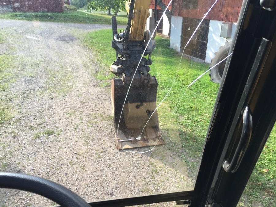 CAT M312 med vagn