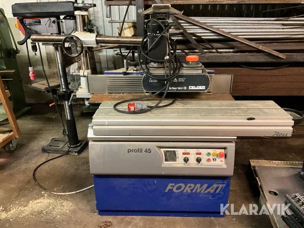 Bordsfräs Format 4 Profil 45 med matarverk