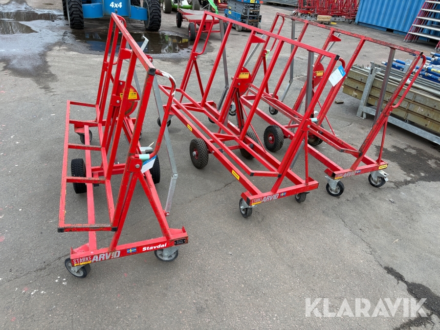 Skivvagn 3 st Starke Arvid 10400 90 cm