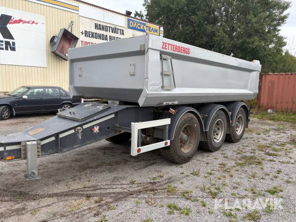 Lastbilssläp Hrd ZKPP3S Zetterbergs tridem