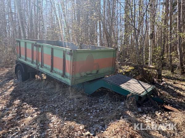 Tippvagn med aluminiumflak