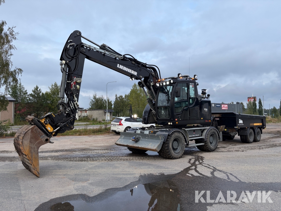 Hjulgrävare Liebherr A 916 Compact Litronic Med tippvagn