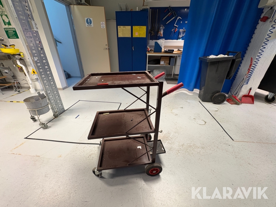 Verktygsvagn med plats för gastub